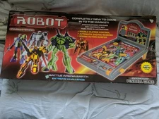 Vtg Electronic Robot Pinball Machine Sounds Lights Portable Tabletop Game