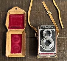 Vintage Super Ricohflex TLR Film Camera with Leather Case Untested