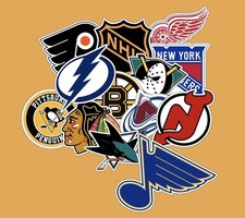 NHL Vinyl Hockey Logo Stickers