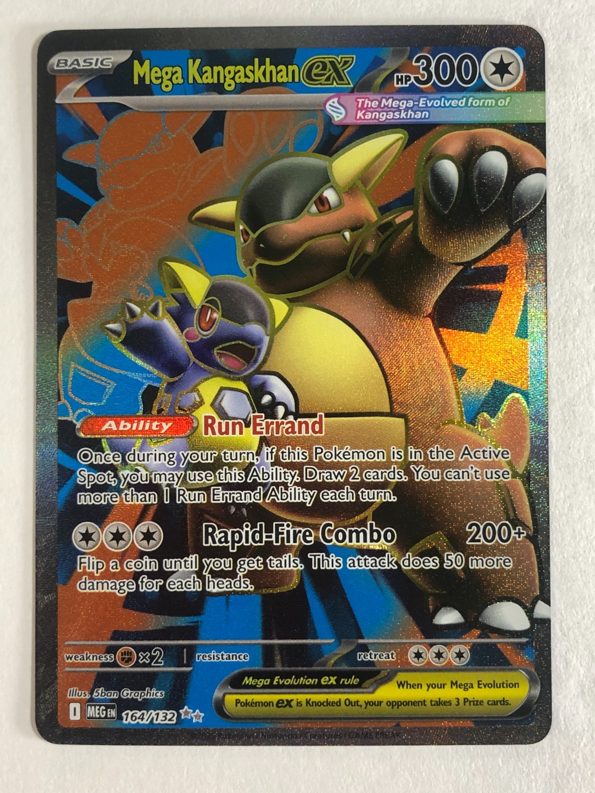 Pokemon TCG Mega Evolutions Full Art Mega Kangaskhan EX 164/132 Near Mint