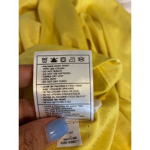 Nike Golf Polo Shirt Dri-FIT Athletic Fit Yellow Short Sleeve Mens Large - Picture 5 of 6