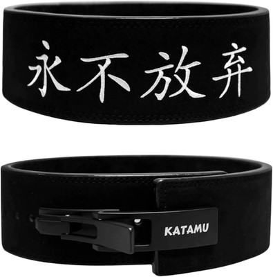 Katamu USPA & IPL Approved Lever Weightlifting Belt   Premium 10Mm and 13Mm Leat