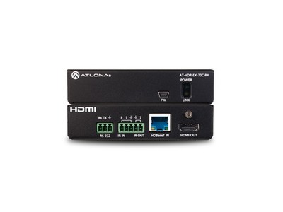 Atlona AT-HDR-EX-70C-RX HDBaseT Receiver 4K HDR PoE RS-232/IR