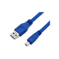 3.3ft USB 3.0 USB A to Mini B 10 Pin Cable - Blue