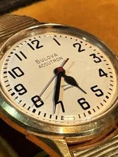 Working Vintage 1964 Accutron 214 Railroad Approved Mens Watch- Original Box