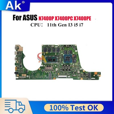 X7400PC Motherboard For ASUS V3500PC V3400PC X7400PE RTX3050 Mainboard W/CPU