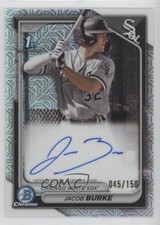 2024 Bowman Chrome Prospect HTA Choice Refractor 45/150 Jacob Burke Auto 0e23