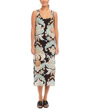 Karen Kane Side Slit Tank Dress Women's Medium Multicolor Floral Sleeveless