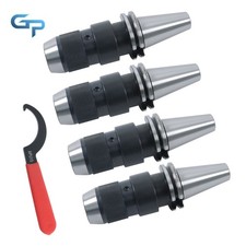 4Pack CAT40 Collet Chuck CNC Keyless Drill Chuck 1/2'' for HAAS CAT40 APU13