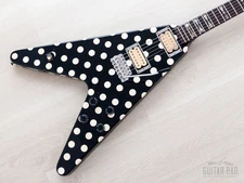 1980s Fernandes FV-105RR Randy Rhoads Flying V Polka Dot, Burny Japan
