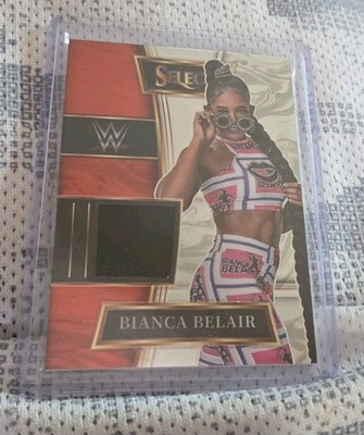 2022 Select Raw Bianca Belair superstar worn relic patch WWE