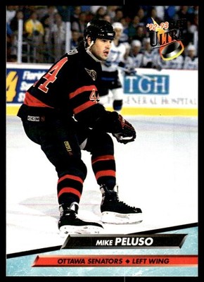 1992-93 Ultra #365 Mike Peluso Ottawa Senators Hockey Card