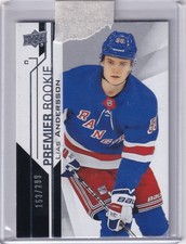 2018-19 UPPER DECK PREMIER ROOKIE /299 LIAS ANDERSSON #82 NEW YORK RANGERS