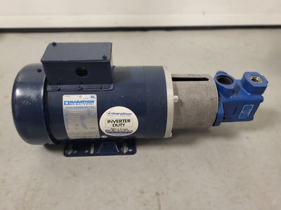 #ad #ad Marathon Electric E2002 1 HP 3 Phase Electric AC Motor with Northman Vane Pump $100.00