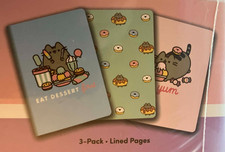 3 PUSHEEN EAT DESSERT FIRST SC notebooks -80 ...