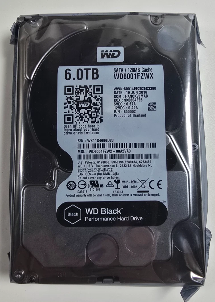 Western Digital WD6001FZWX（3.5 HDD 6TB） Western Digital 6TB Computer Internal Hard Disk Drives for sale | eBay