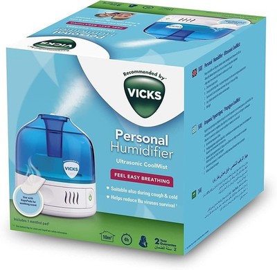 Vicks VUL505 Ultraschall Cool Mist Persönlicher Luftbefeuchter Kompatibel mit VapoPads