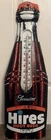 Vtg 60s Hires Root Beer Soda Advertising Bottle Thermometer Metal Sign 28.5”