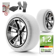 Premium Textile Schneeketten L, Auto Schneeketten 2 Stück weiß