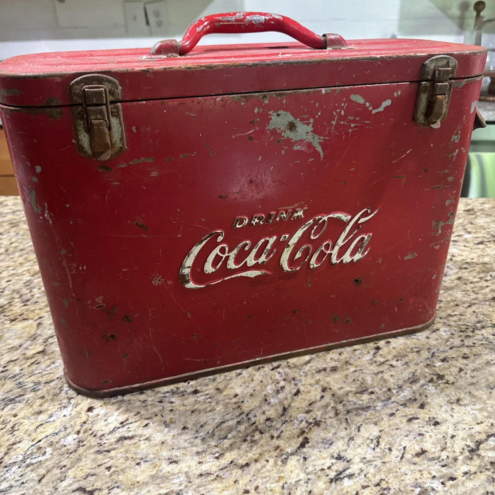 VINTAGE COCA COLA AIRLINE / AIRPLANE COOLER, FARE CONDITION Cpix