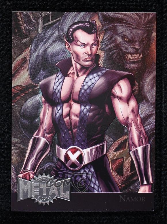2015 Marvel Fleer Retro 1995 Fleer Metal Blaster Namor #26 cj4
