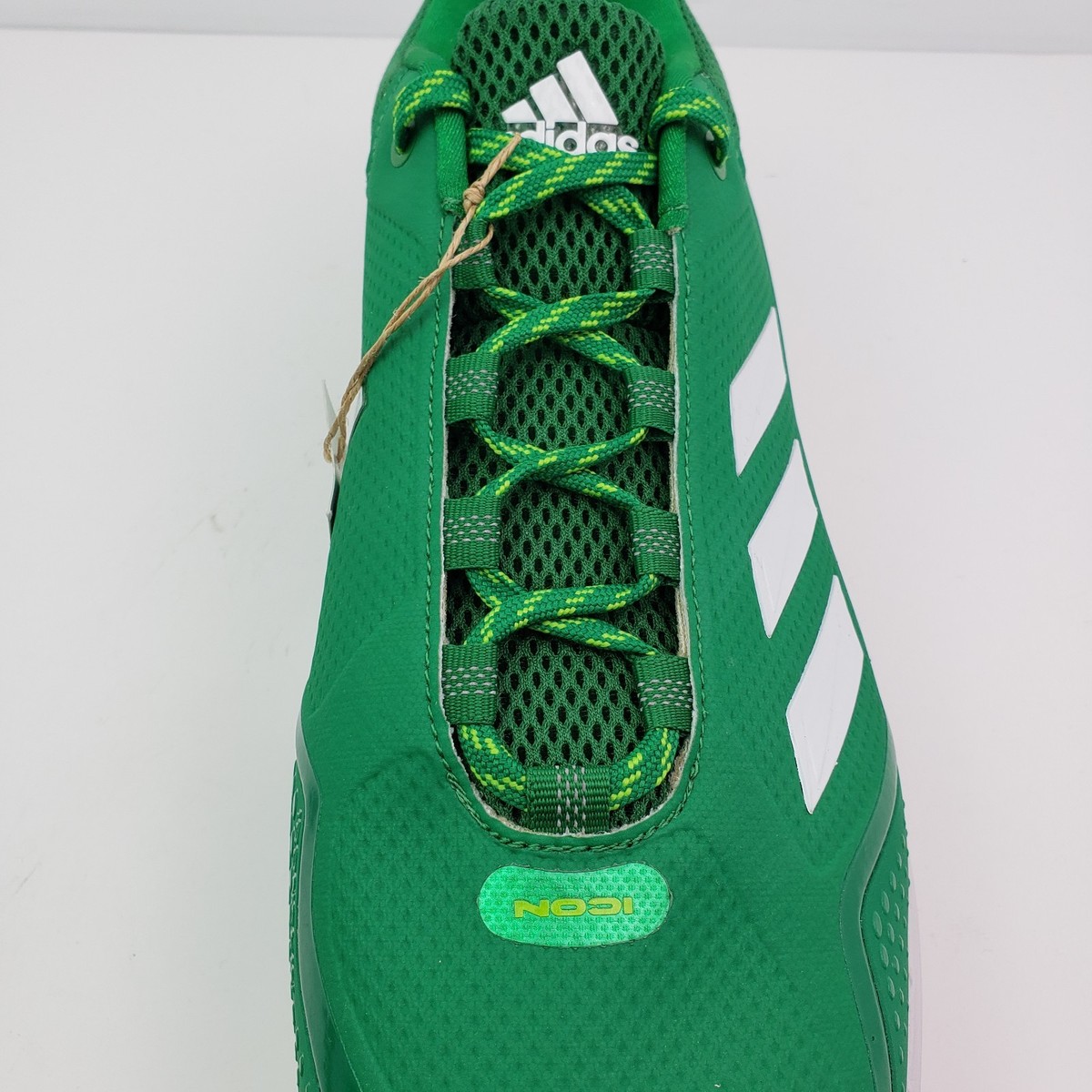 Adidas Icon 7 Mens Size 15 Green White Metal Baseball Cleats S23859 Adidas Icon 7 Mens Size 15 Green White Metal Baseball Cleats  main image 3