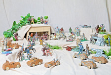 60 Pc Barclay Manoil Lead Toy Lot Soldiers Tanks Artillery Cowboys Indians