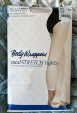 NEW Body Wrappers Total STRETCH tights footed size A31/A31X Adult S-M TPK