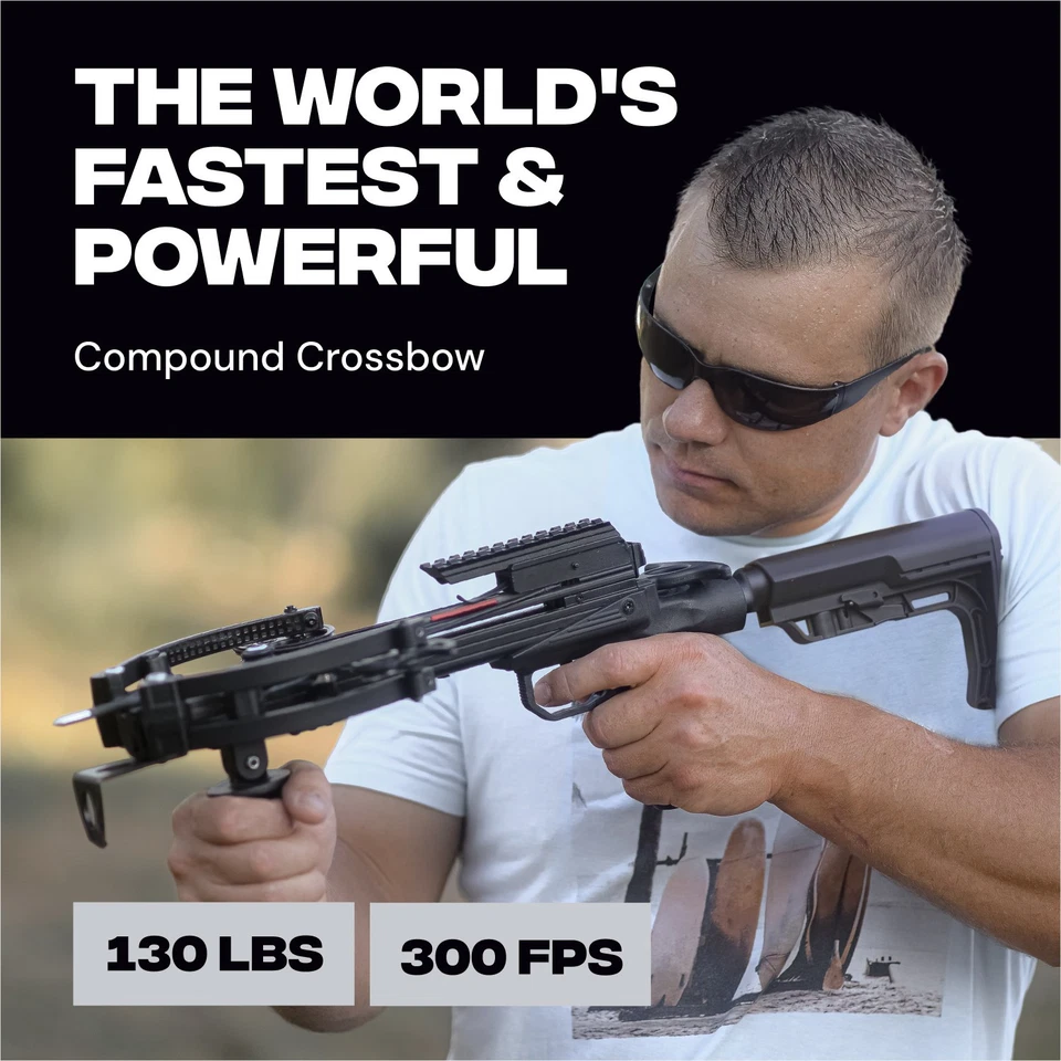 BALLISTA BAT Compound Crossbow Pistol with L-Stock 300fps /130lbs/3lbs - Image 2 of 4