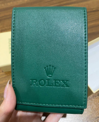ROLEX ロレックス　ポーチ 🔥 Rolex Green Leather Watch Case Travel Pouch - Full Box VIP Gift