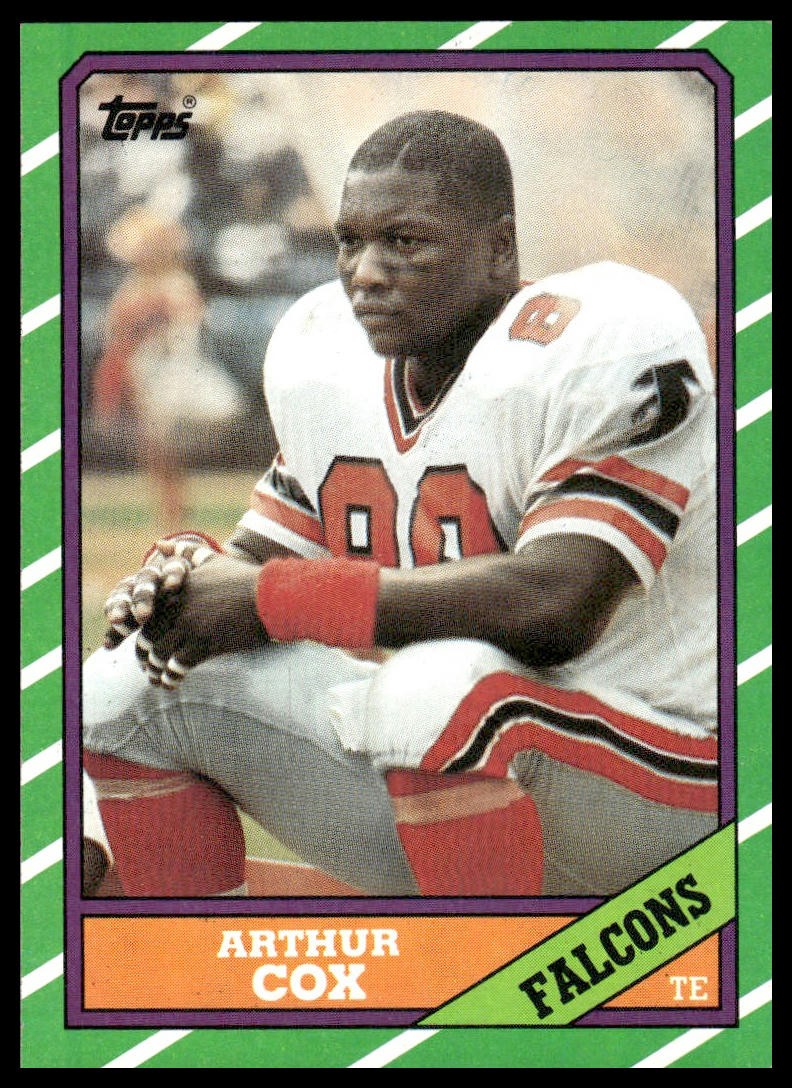 Arthur Cox RC 1986 Topps #365 Atlanta Falcons