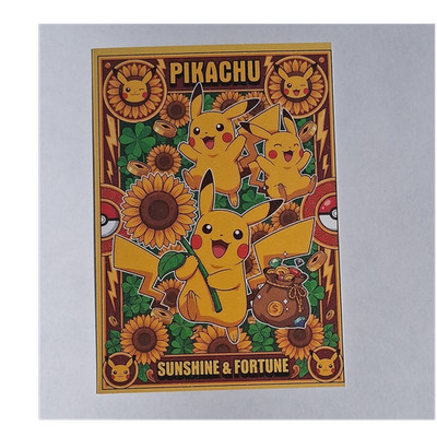 Pokémon Pikachu Sunshine & Fortune Jumbo Polaroid 3.5 x 5