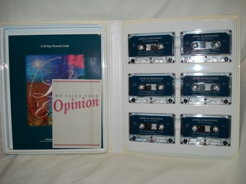 Set of 6 Cassette Tape Living In Excellence By Pat Wilson -Audio with Guidebook - Picture 4 of 5
