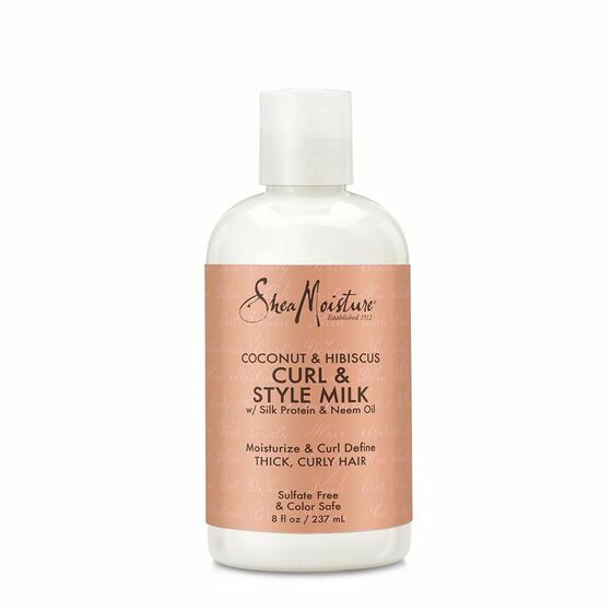 shea moisture coconut and hibiscus curl & style milk 8fl oz / 237ml