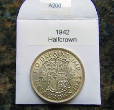 1942 GEORGE V1 HALFCROWN 2/6