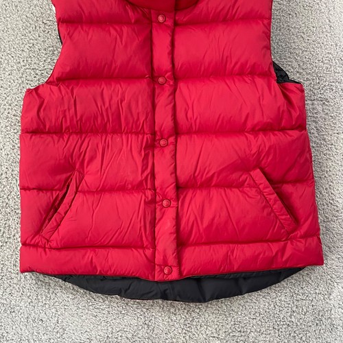 Vintage Cabelas Vest Mens Large Red Snap Goose Down Outdoor Light Hunting Pocket - Picture 2 of 12