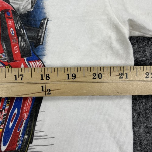 Vintage David Ragan NASCAR Shirt Mens Large White AAA Racing Roush Fenway Chase - Picture 12 of 12