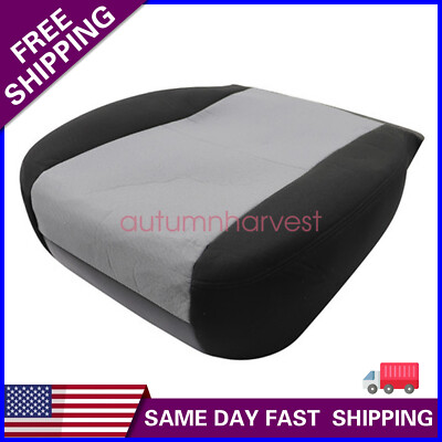 For 2007-2014 Chevy Silverado Front Bottom Lean Back Cloth Seat Cover Gray/Black