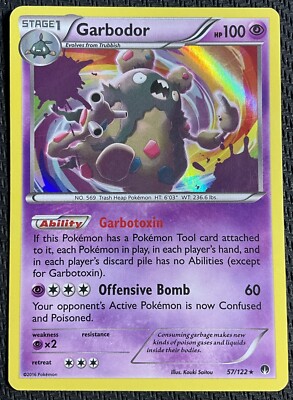 Carta Pokémon Garbodor 57/122 - Edición XY Breakpoint Holo