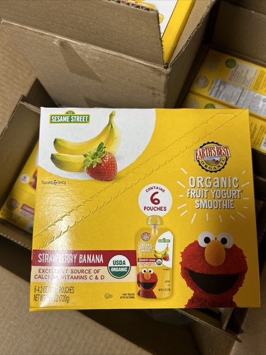 *Lot Of 59* Earth'S Best Organic Kids Sesame Street Toddler Snacks Fruit Yogurt - Picture 3 of 4