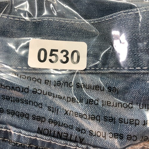 True Luck Jeans Men 38x32 (Fits 39x31) Medium Wash Distressed Straight Pockets - Picture 19 of 19