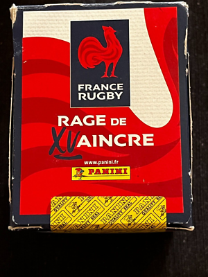Panini France Rage de Vaincre Rugby Equipo Nacional de Metal Estaño 12 fundas + 3 Tarjetas Edición Limitada 004729TINSF