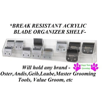TP/PB Grooming Groomer CLIPPER BLADE ORGANIZER Shelf HOLDER for Oster,Andis,Wahl,Laube