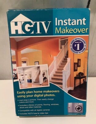 HGTV Instant Makeover Plan Homemakers use digital camera Software Win XP 7 Vista