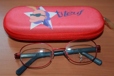 TITEUF - optische Brillenfassung für Kinder - TIMR032 C14 - rot / blau