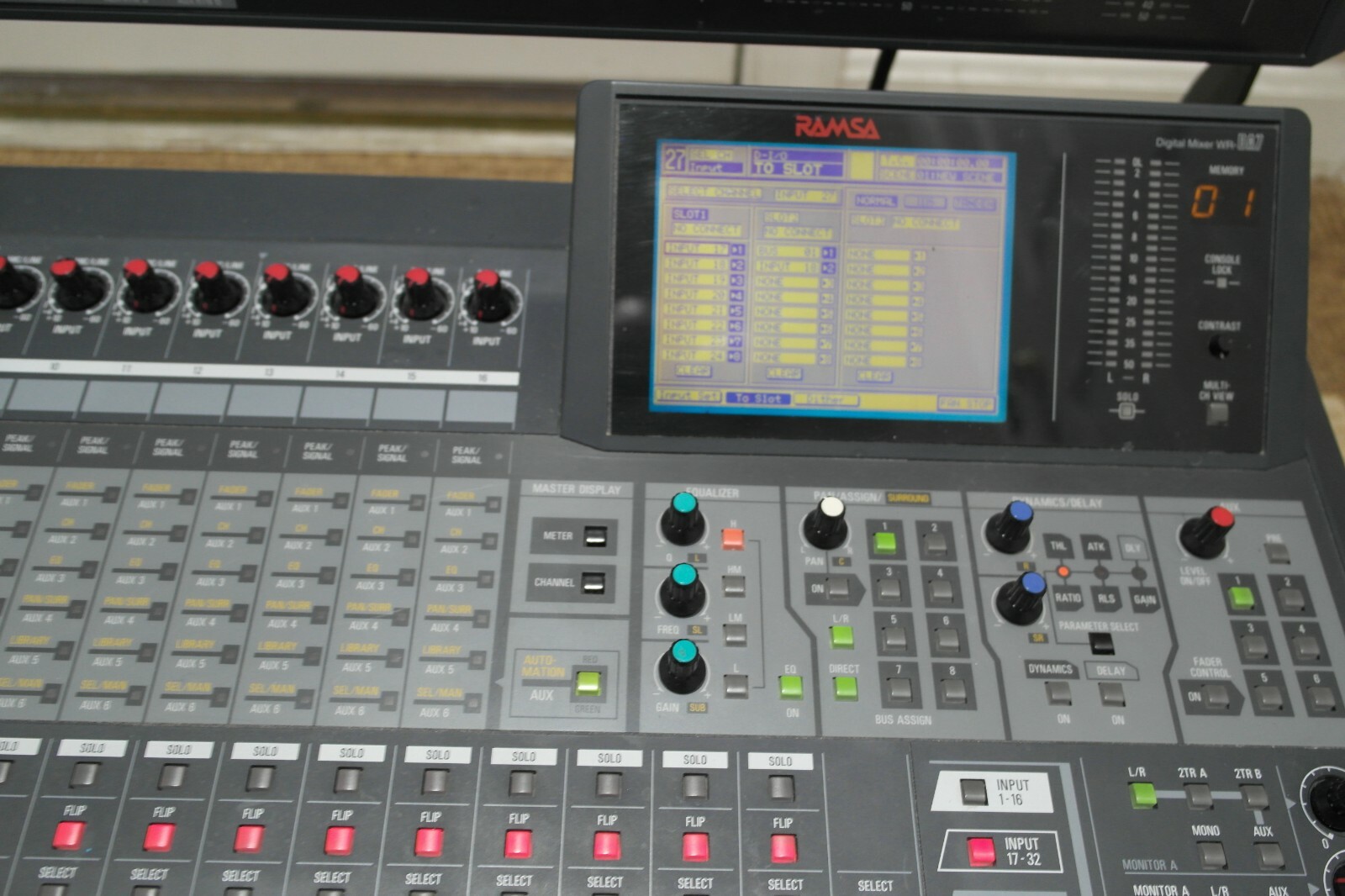 Panasonic Ramsa WRDA7 Proffesional Digital Studio Mixer Console No