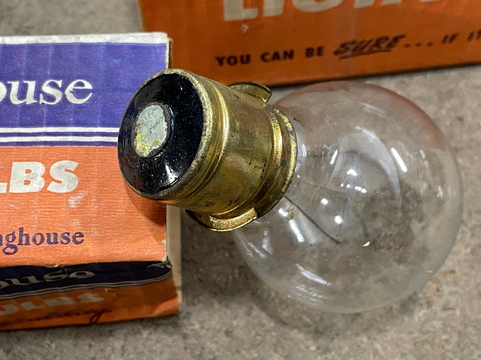 LOT 6x NEW Vintage Westinghouse Aviation Light Bulb 100w 110v G-19 G19 Globe - Image 2 of 4