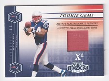 2004 Playoff Honors ROOKIE GEMS X's JERSEY PRIME 222 BEN WATSON RC 5/25 Patriots