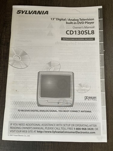 Telecomando TCNOUMT NF107UD Per Sylvania CD130SL8, CD202SL8, 6513DG, 6520FDG - Nuovo