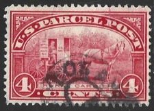 United States, Scott #Q4, 4c Parcel Post, Used
